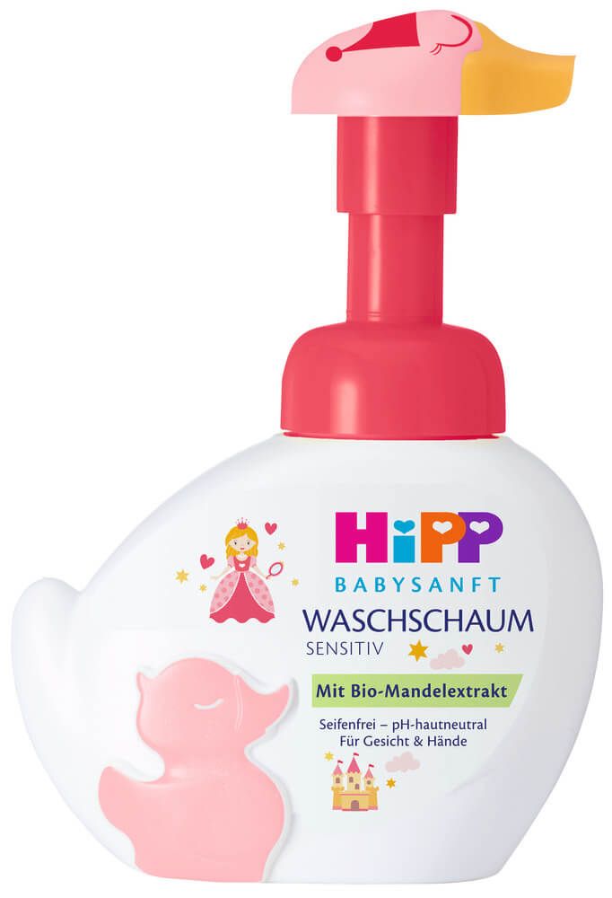 Hipp Babysanft Измивна пяна за ръце и лице Пате розово 250 мл