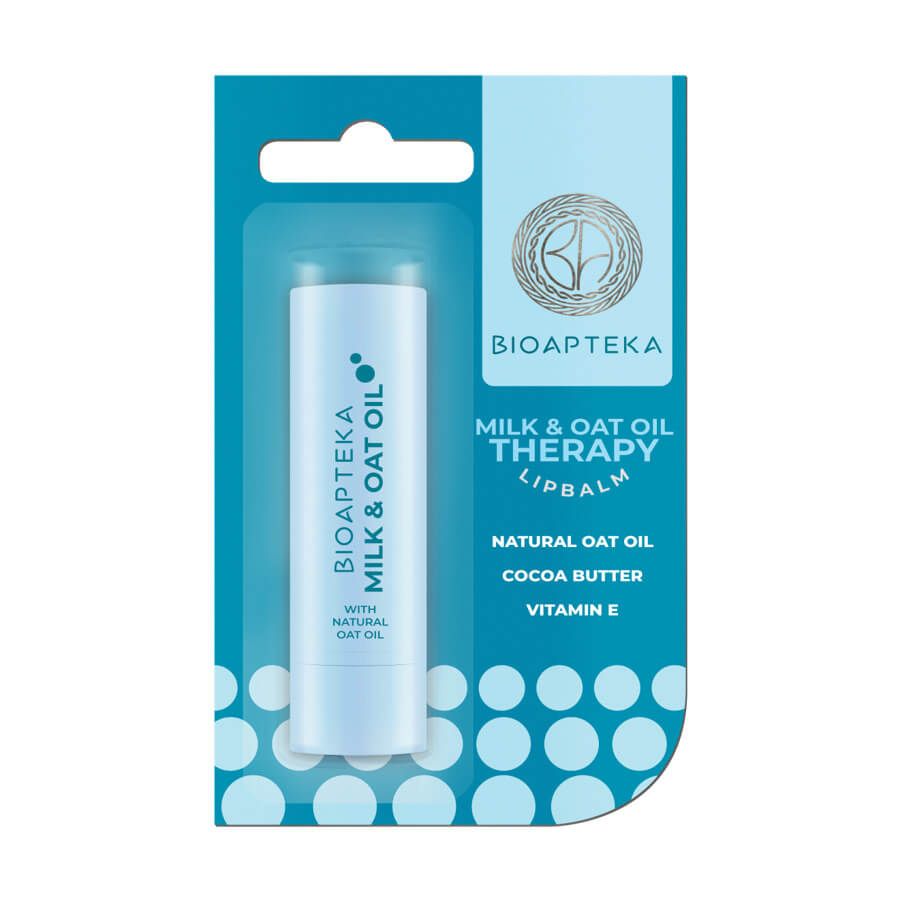 Bioapteka Milk & Oat Oil Балсам за устни с мляко и овес 4.5 г