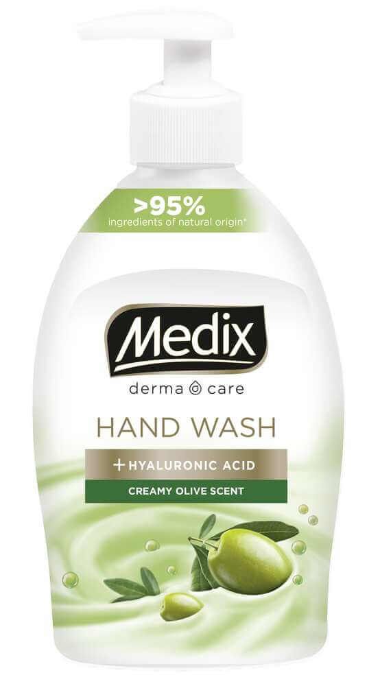 Medix Derma Care Creamy Olive Scent Течен сапун за ръце 400 мл Помпа