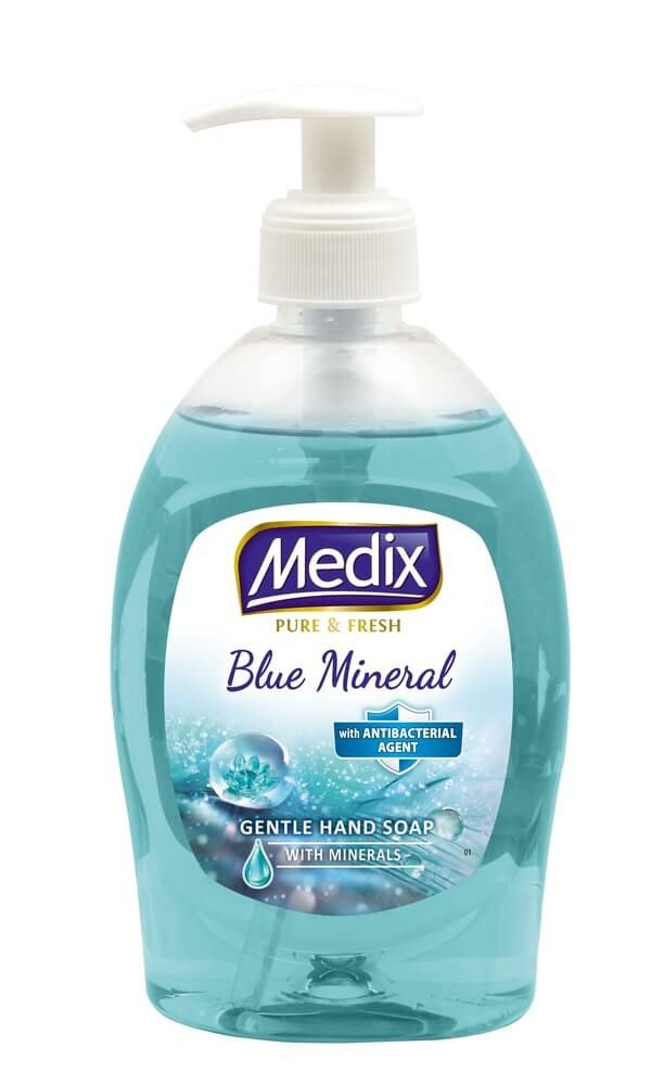 Medix Pure & Fresh Blue Mineral Течен сапун с антибактериална съставка 400 мл Помпа