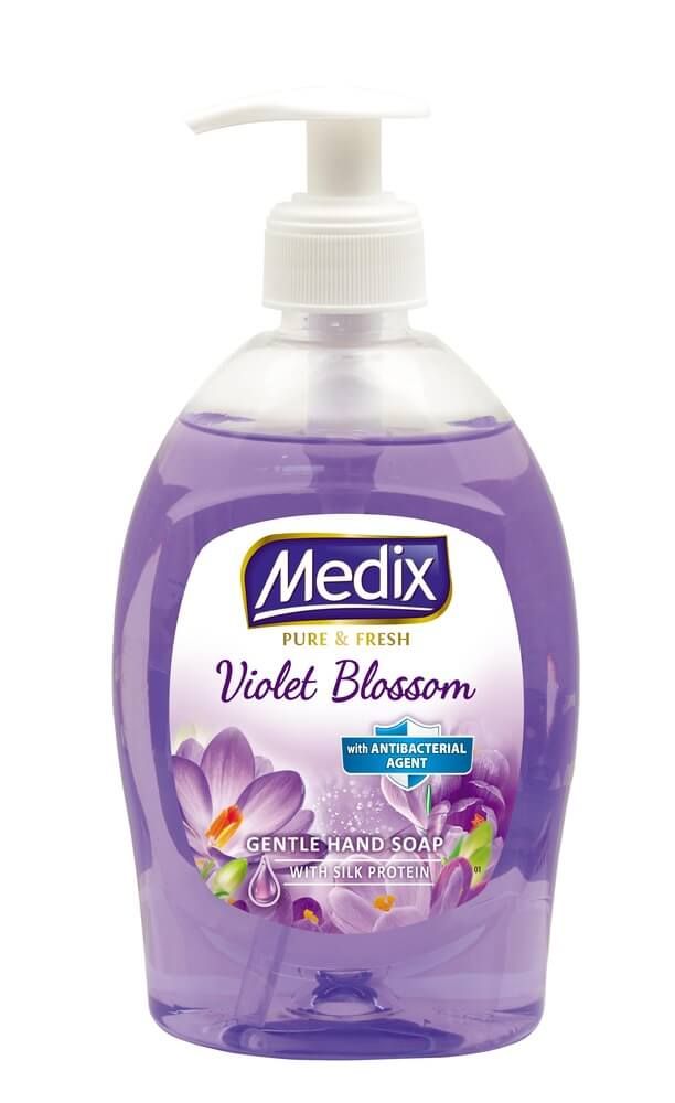 Medix Pure & Fresh Violet Blossom Течен сапун с антибактериална съставка 400 мл Помпа