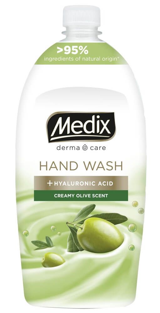 Medix Derma Care Creamy Olive Scent Течен сапун за ръце 800 мл Пълнител