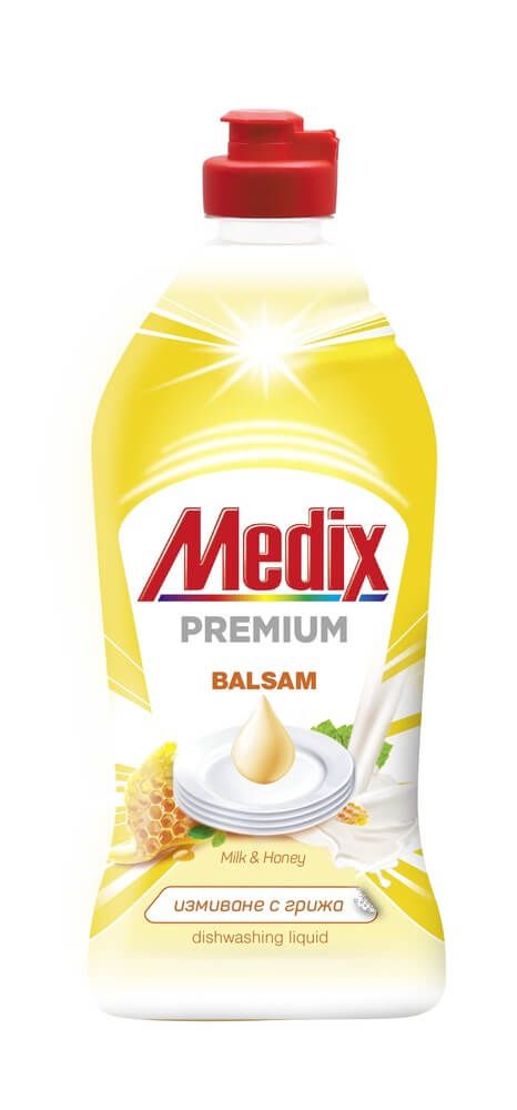 Medix Premium Balsam Kонцентриран балсам за съдове Мляко и Мед 415 мл