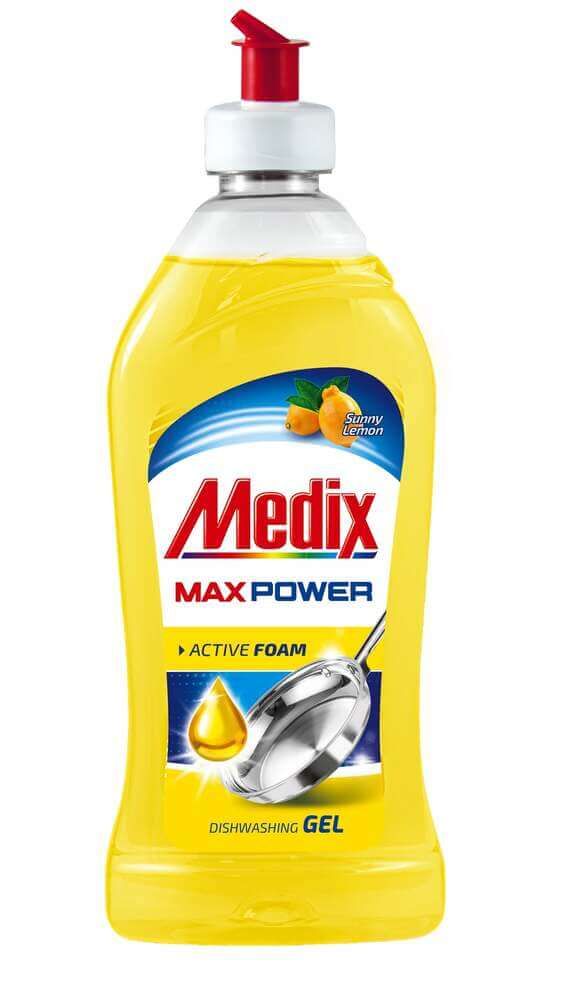 Medix Max Power Гел за съдове Лимон 415 мл