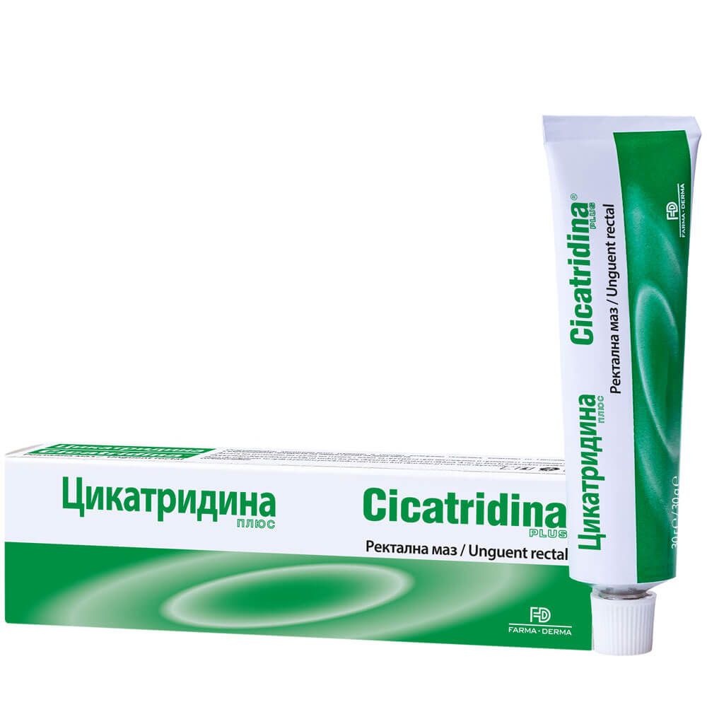 Цикатридина Плюс ректална маз при хемороиди и фисури 30 г Naturpharma
