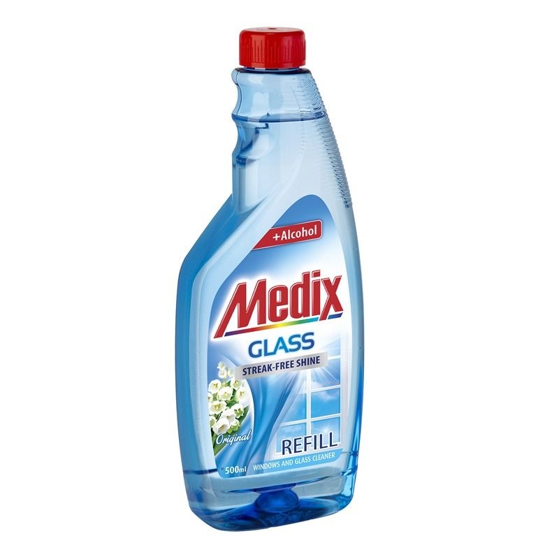 Medix glass Original Препарат за стъкла и гладки повърхности пълнител - момина сълза 500 мл