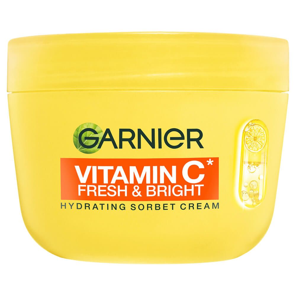 Garnier Vitamin C Sorbet Хидратиращ крем за лице с 4% ниацинамид и витамин C 85 мл