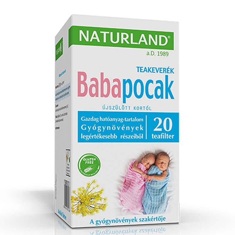 Naturland Чай против колики за бебета Комфорт с лайка и копър х 20 филтърни пакетчета