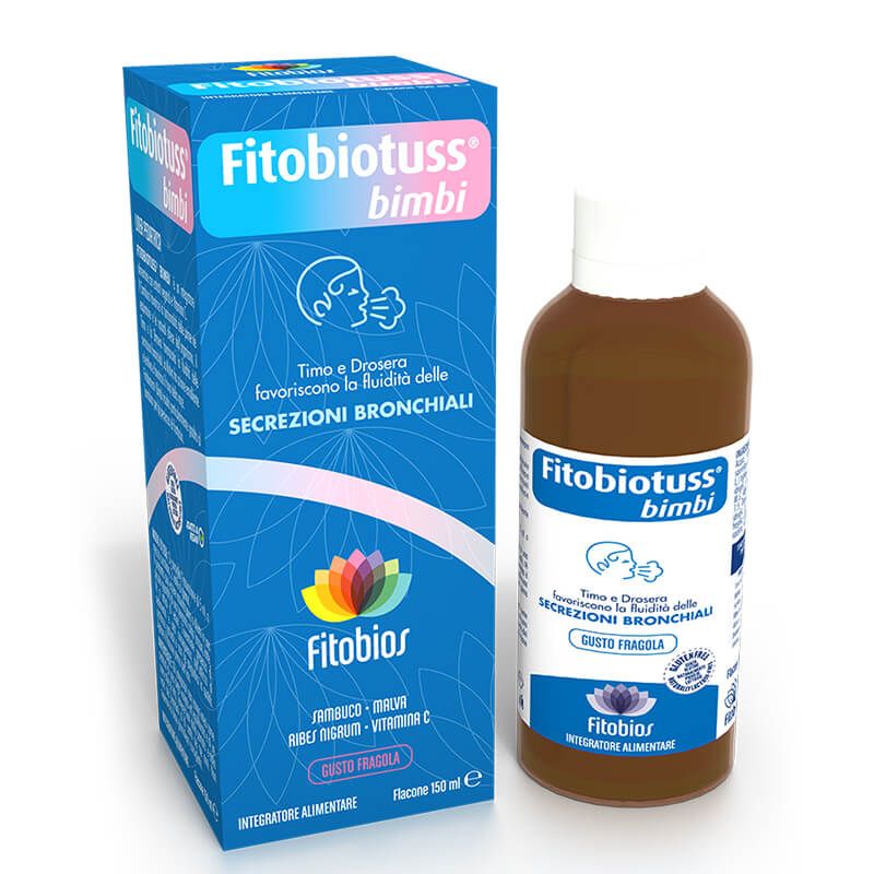 Fitobiotuss Bimbi Сироп против кашлица за деца с мащерка, слез и черен бъз 150 мл Fitobios