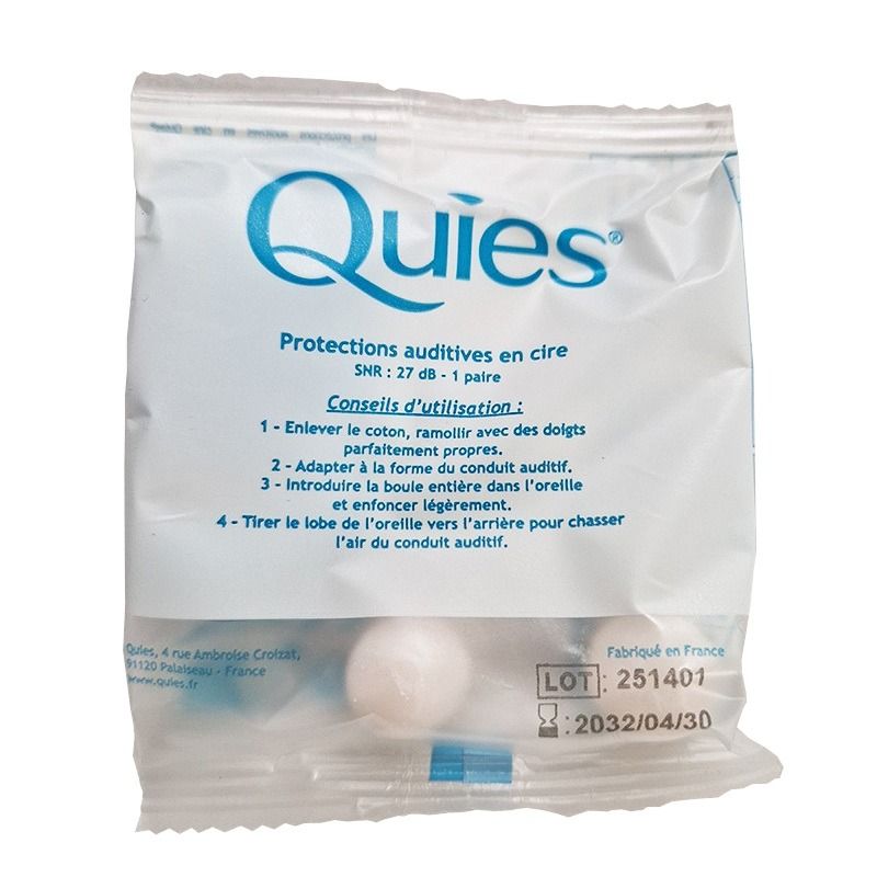 Quies Тапи за уши 27dB, еднократни, восъчни х 2 бр