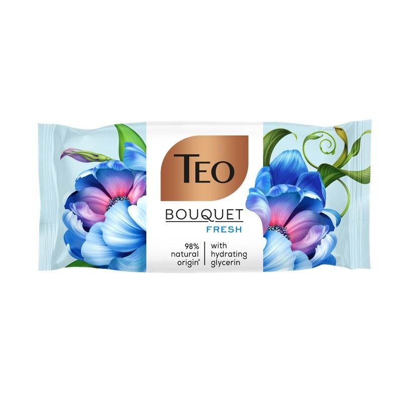 Teo Bouquet Fresh Твърд сапун с глицерин и аромат на жасмин 70 гр