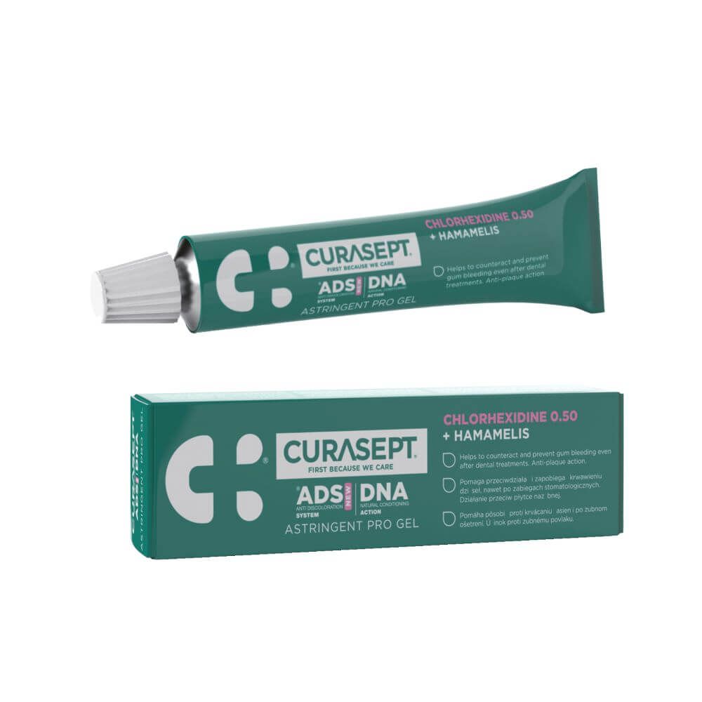 Curasept ADS NEW DNA ASTRINGENT PRO Гел за локална терапия против кървене с 0.5% хлорхексидин 30 мл