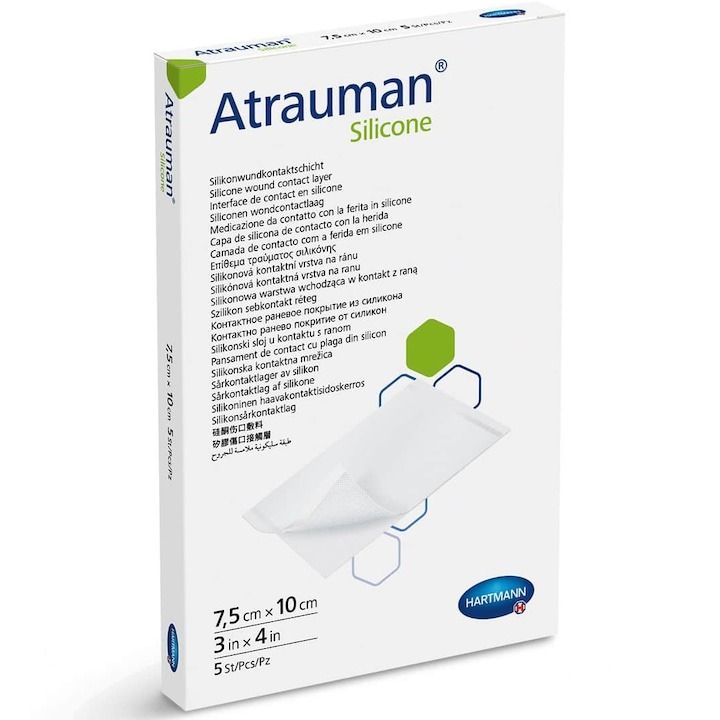 Hartmann Atrauman Силиконова превръзка 7.5x10 см x5 бр