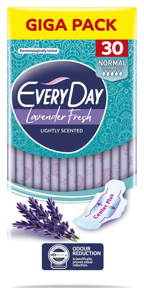 EveryDay Lavender Fresh Normal Ultra Plus Дамски превръзки с крилца х 30 бр