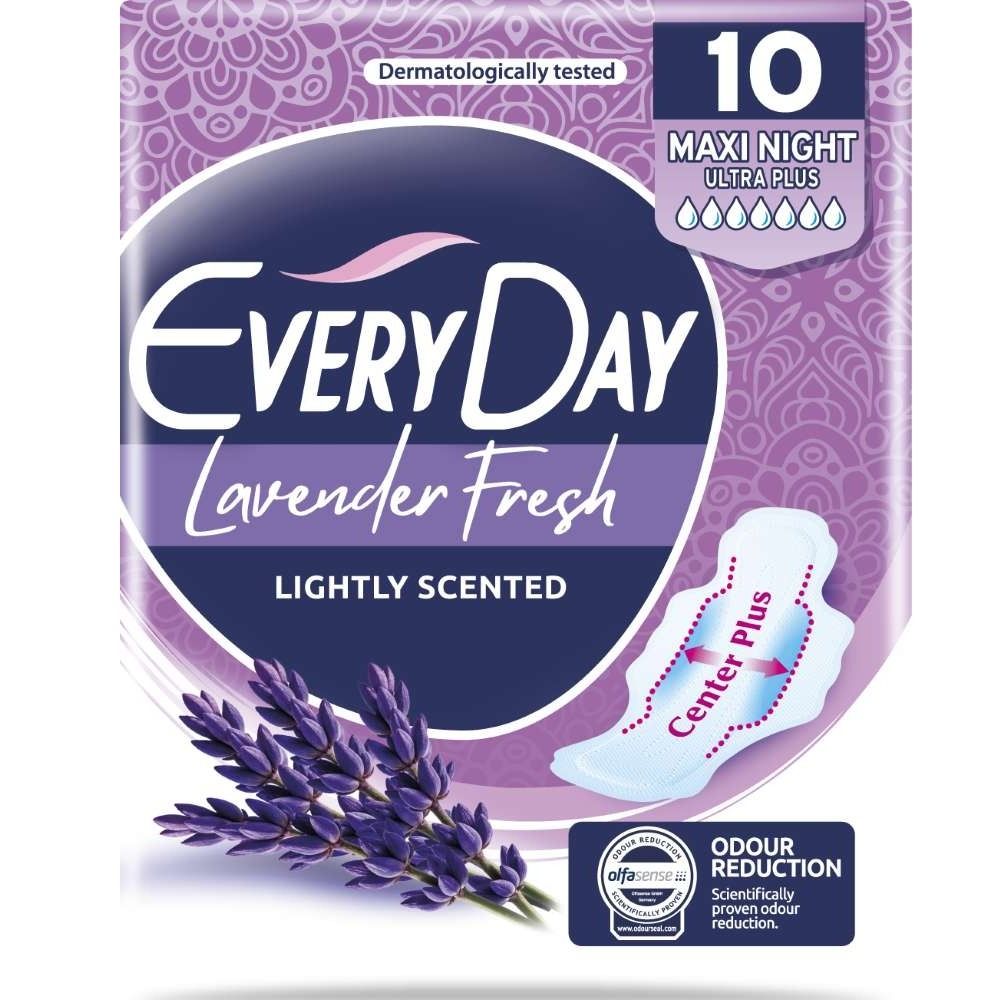 Everyday Fresh Maxi Night Ultra Plus Дамски превръзки с крилца 10 бр