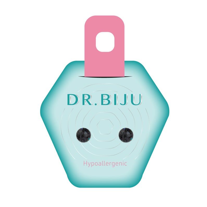 Dr. Biju Hypoallergenic GRAPHITE Хипоалергенни обеци с черни графити DXI53C253