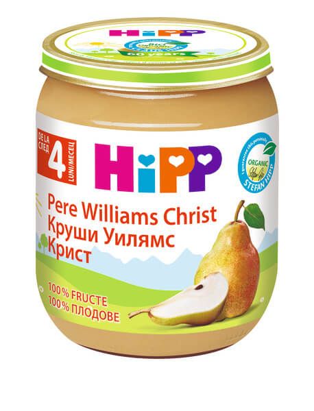 Hipp Био пюре круши "Уилиамс - Крист "4М+ 125 г