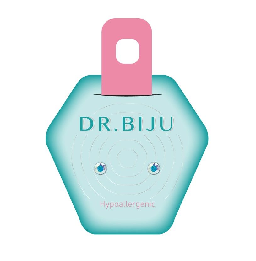 Dr. Biju Hypoallergenic AURORA BOREALE Хипоалергенни обеци с цветни кристали DXI35C002