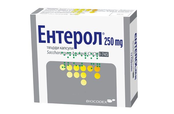 Ентерол при остра инфекциозна диария 250 мг x 12 капсули Biocodex