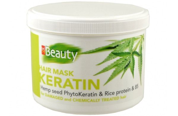 MM Beauty Ревитализираща маска с кератин за увредена и химически третирана коса 500 мл
