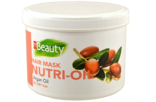 MM Beauty Подхранваща маска за суха коса с арган 500 мл