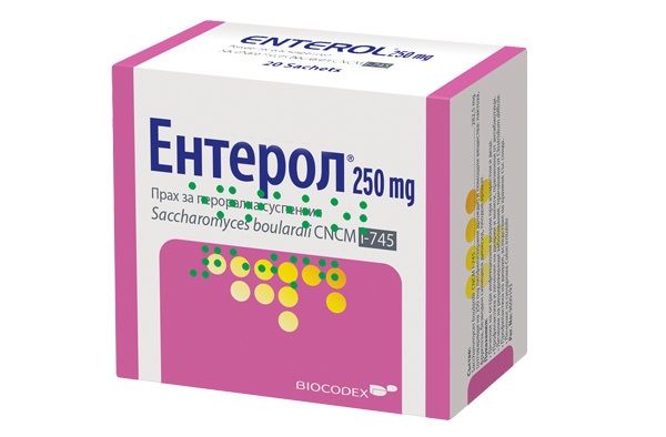 Ентерол при остра инфекциозна диария 250 мг x 20 сашета Biocodex