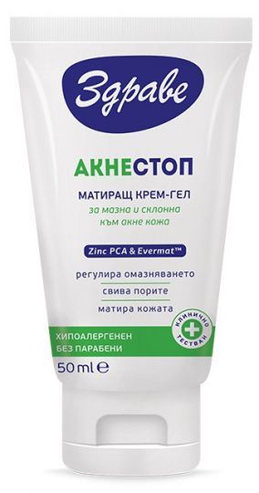 Здраве Акне Стоп Матиращ крем-гел 50 мл