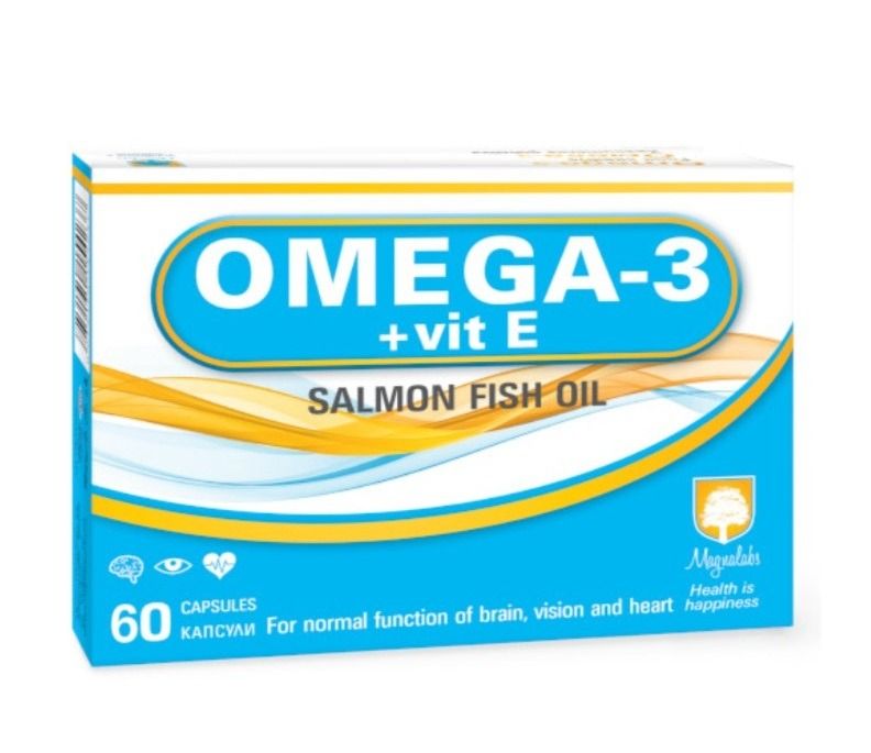 Omega-3 + Vit E За сърдечно-съдовата и нервна система х 60 капсули Magnalabs