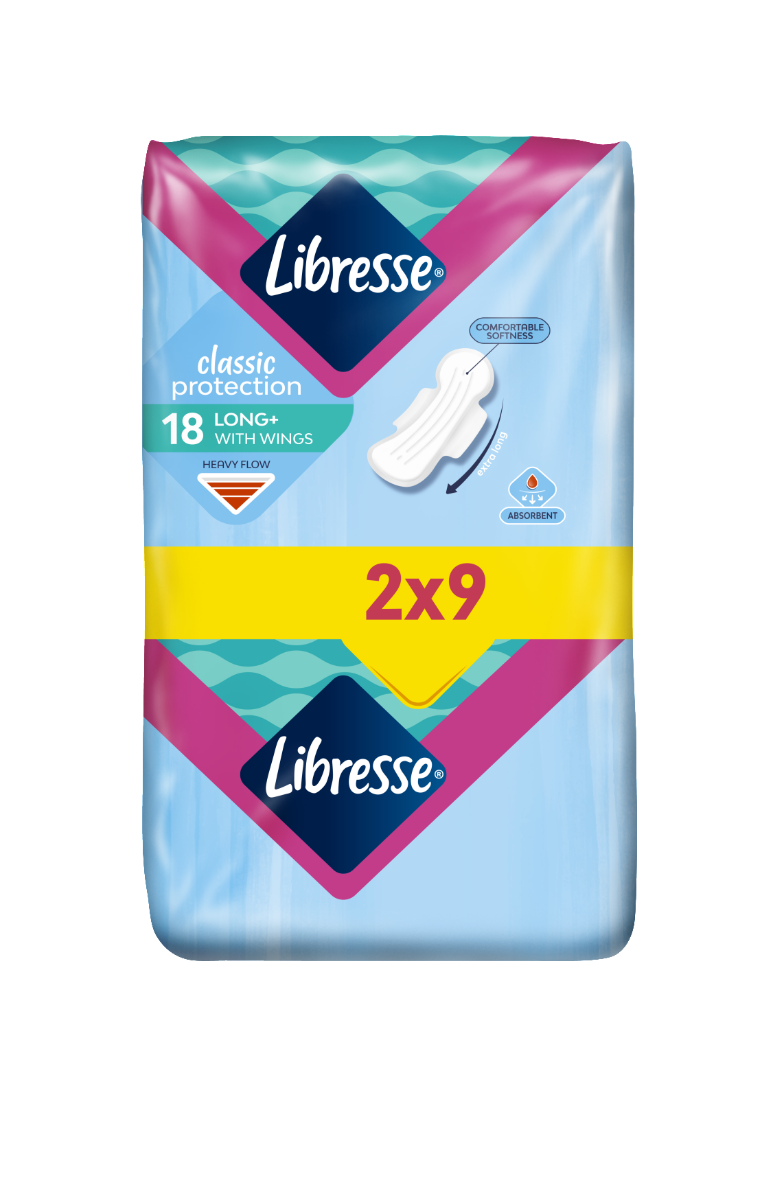 Libresse Classic Protection Long+ Дамски превръзки х18 бр