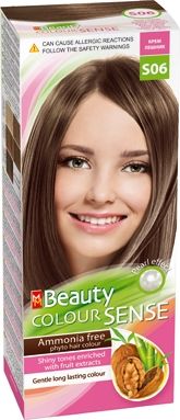 MM Beauty Colour Sense Трайна фито боя за коса без амоняк, S06 Крем лешник