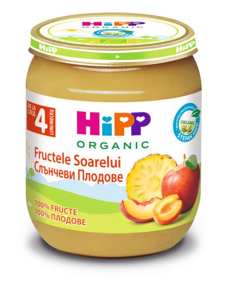 Hipp Био пюре плодов десерт 4М+ 125 г