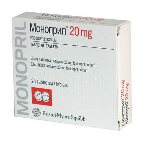Моноприл 20 мг х 28 таблетки Bristol-Myers Squibb