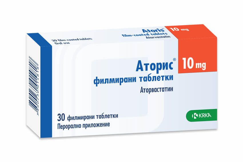 Аторис 10 мг х 30 таблетки KRKA