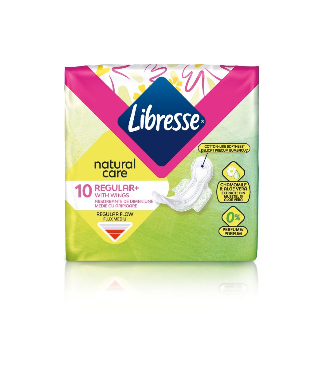 Libresse Natural Care Regular+ Дамски превръзки х 10 бр.