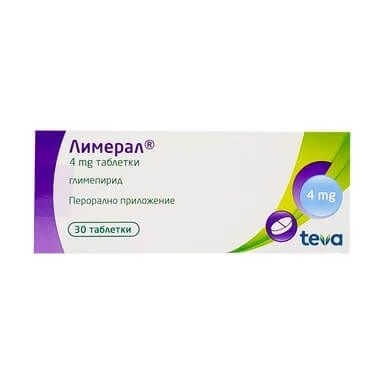 Лимерал 4 мг х 30 таблетки Teva