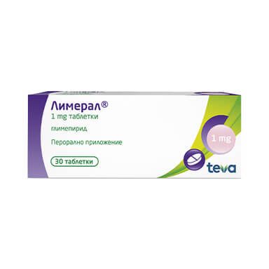 Лимерал 1 мг х 30 таблетки Teva