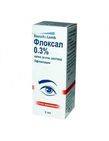 Флоксал капки за очи 3 мг/мл х 5 мл Bausch & Lomb