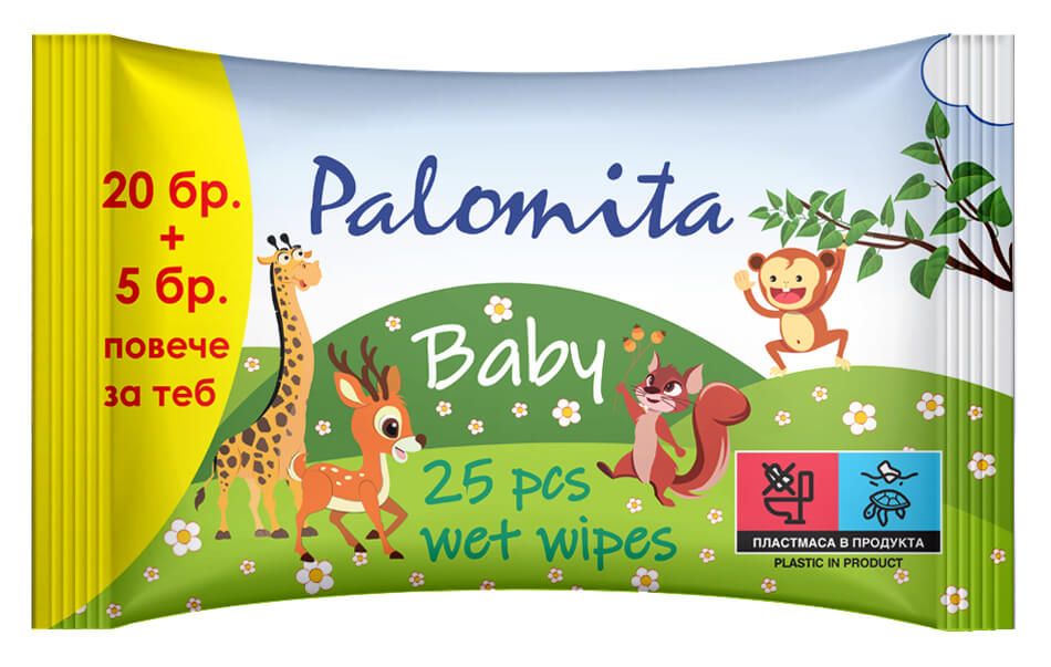 Palomita Baby Мокти кърпи 20+5 бр