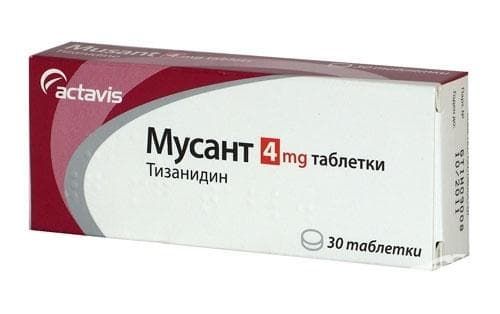 Мусант 4 мг х 30 таблетки Teva
