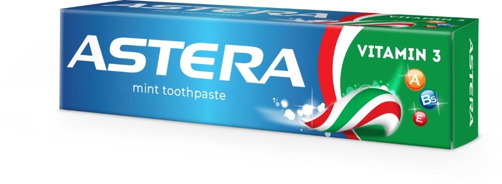 Astera Active+ Vitamin 3 Паста за зъби 100 мл