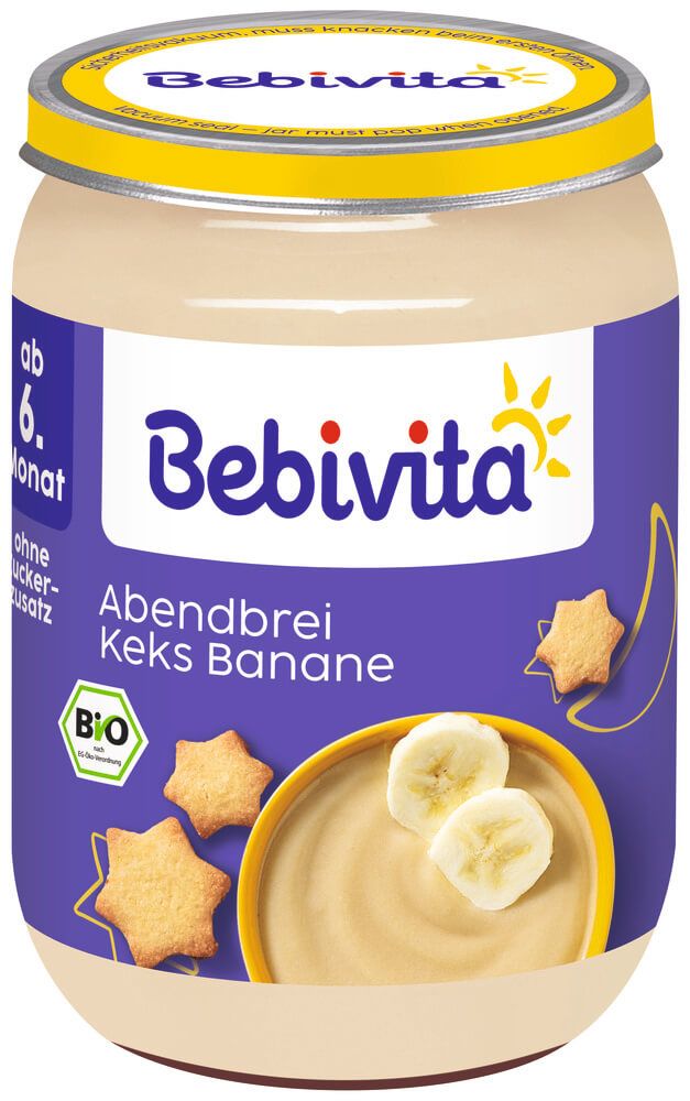 Bebivita Mлечна каша "Лека нощ "с бисквити 6М+ 190 г