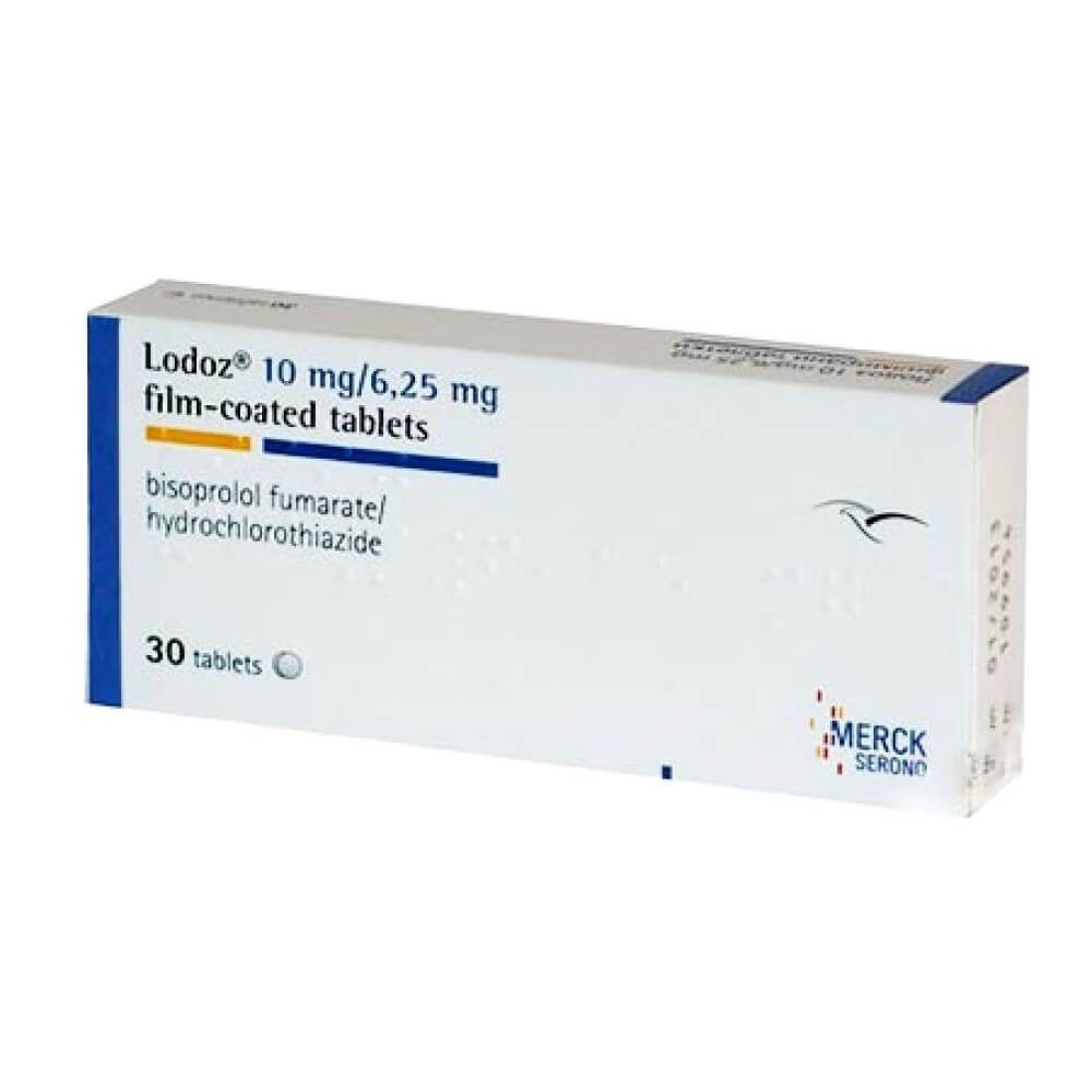 Лодоз 10 мг/6.25 мг х 30 таблетки Merck