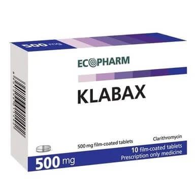 Клабакс 500 мг х 10 таблетки Ecopharm