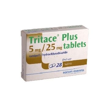 Тритейс Плюс 5 мг/25 мг х 28 таблетки Sanofi
