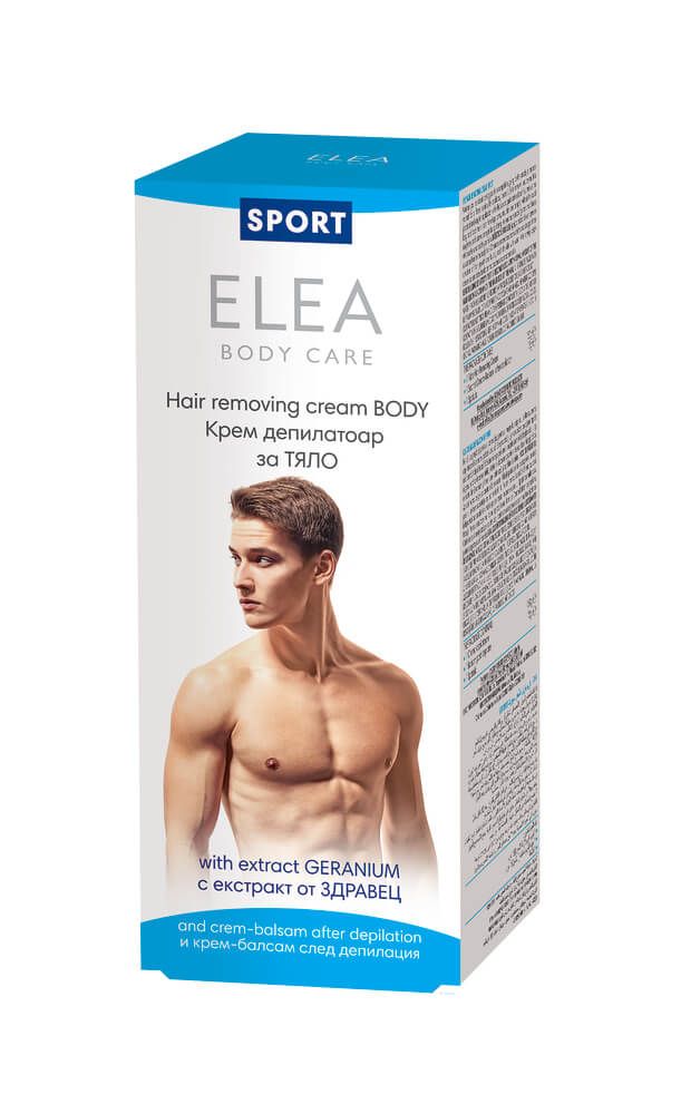 Elea Sport Крем Депилатоар спорт за мъже 165 гр