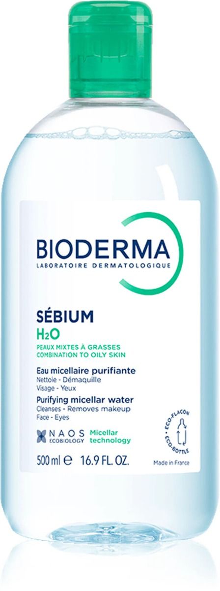 Bioderma Sebium Мицеларна вода за мазна и акнеична кожа 500 мл