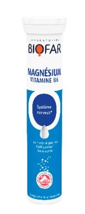 Biofar Magnesium Vit B 20 ефервесцентни таблетки