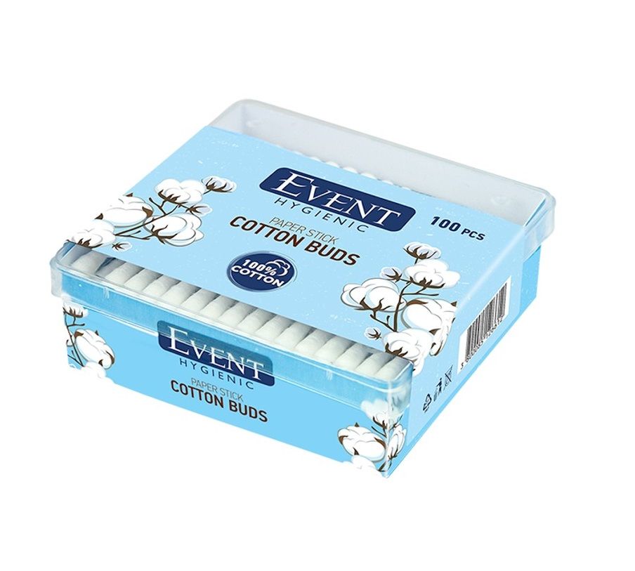 Event Cotton Buds Plastic Free Клечки за уши 100 бр