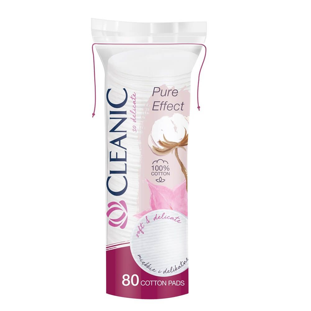Cleanic Тампони за почистване на грим х80 бр