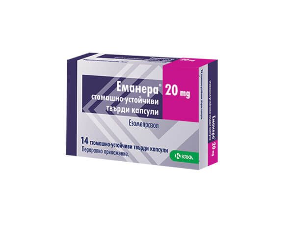 Еманера 20 мг х 14 капсули KRKA